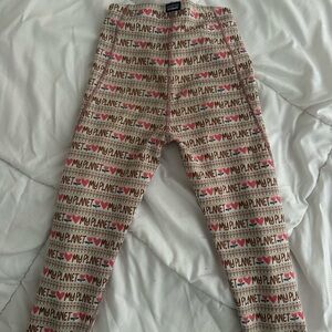 Patagonia Kids Leggings with Heart and Text Print